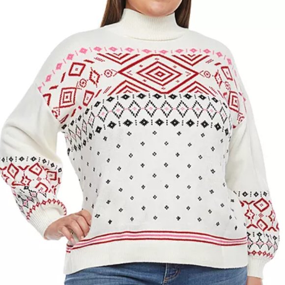 St. John's Bay Mock Turtleneck Long Sleeve Pullover Sweater size XXL– NWT - Picture 1 of 5